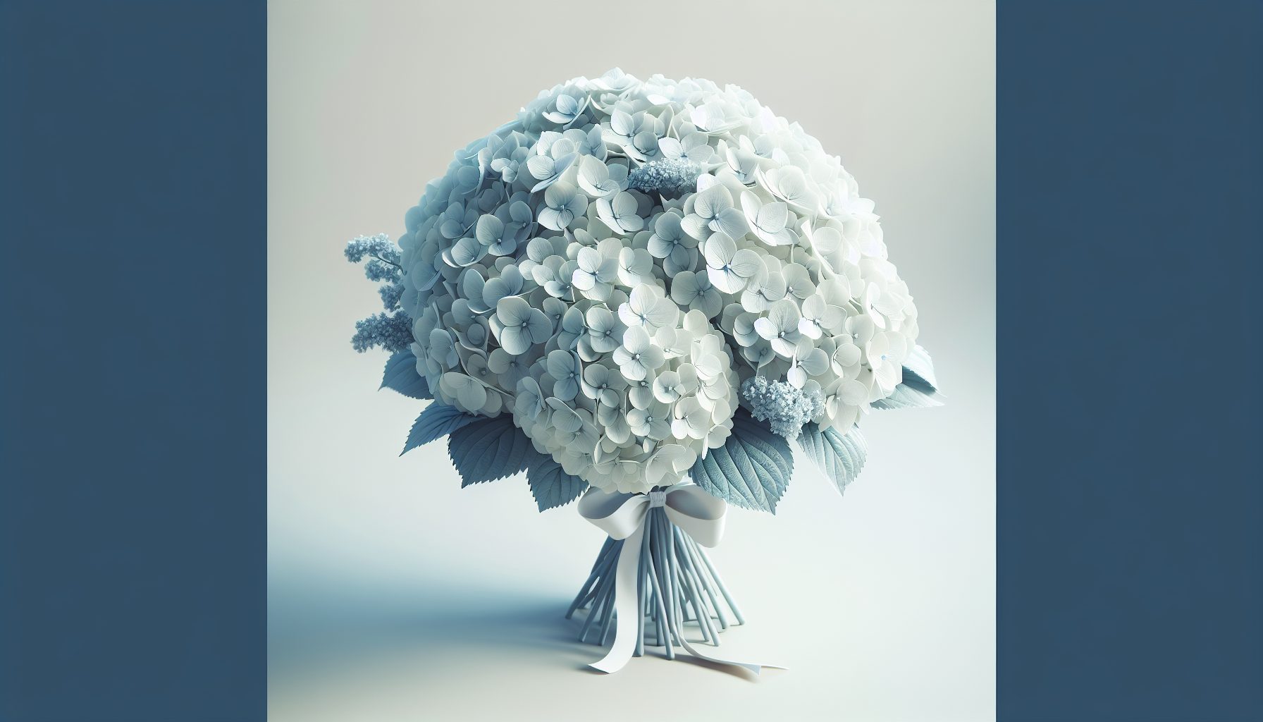 Гортензии в моно-букете