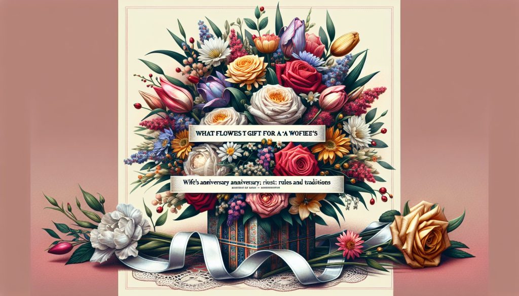 Какие цветы дарят для жены к Юбилею: правила и традиции