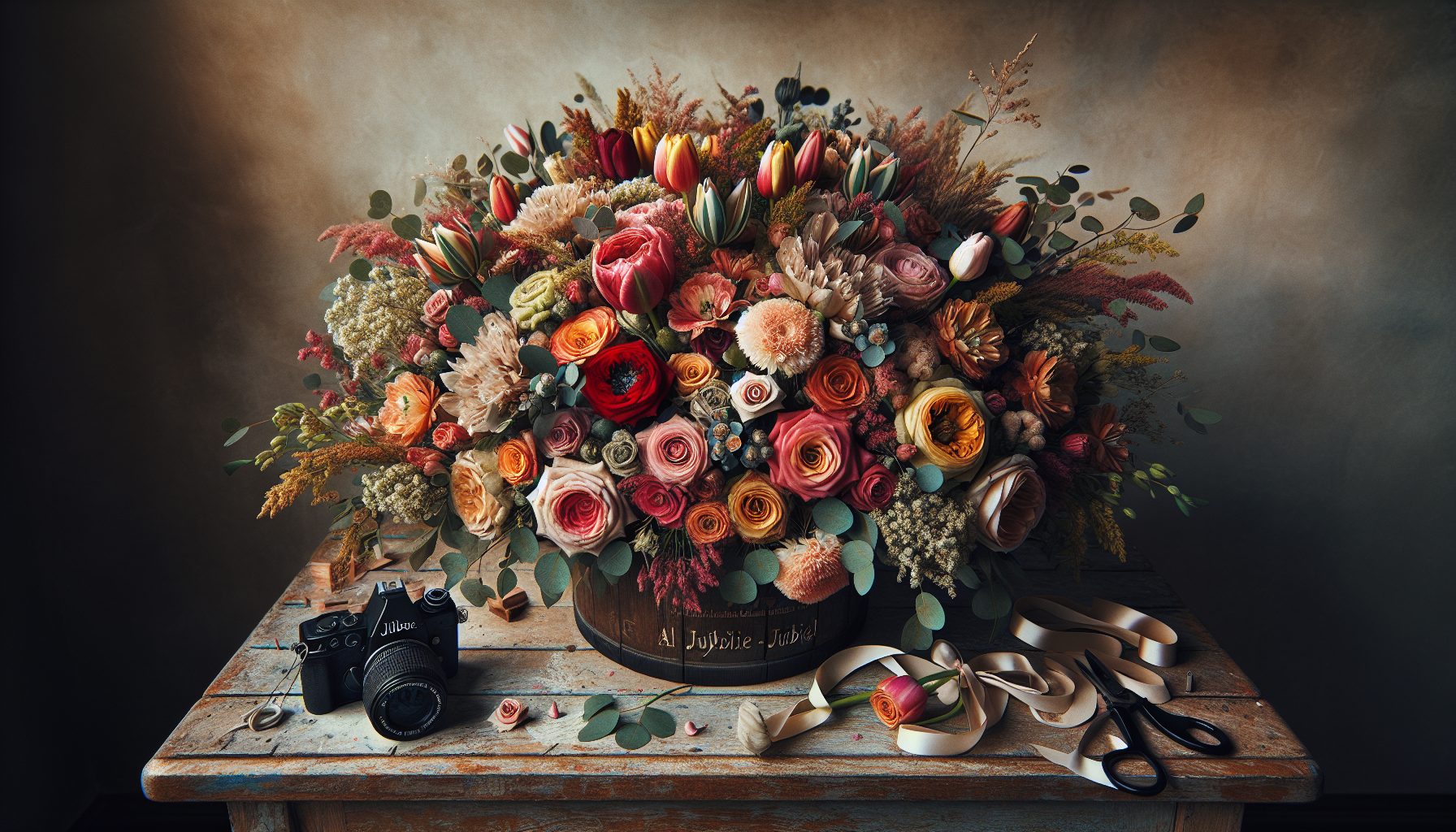 Композиция и расположение букета