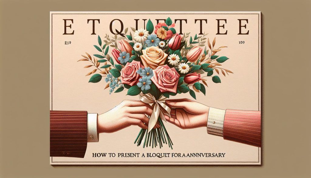 Этикет: как вручать букет к Юбилею