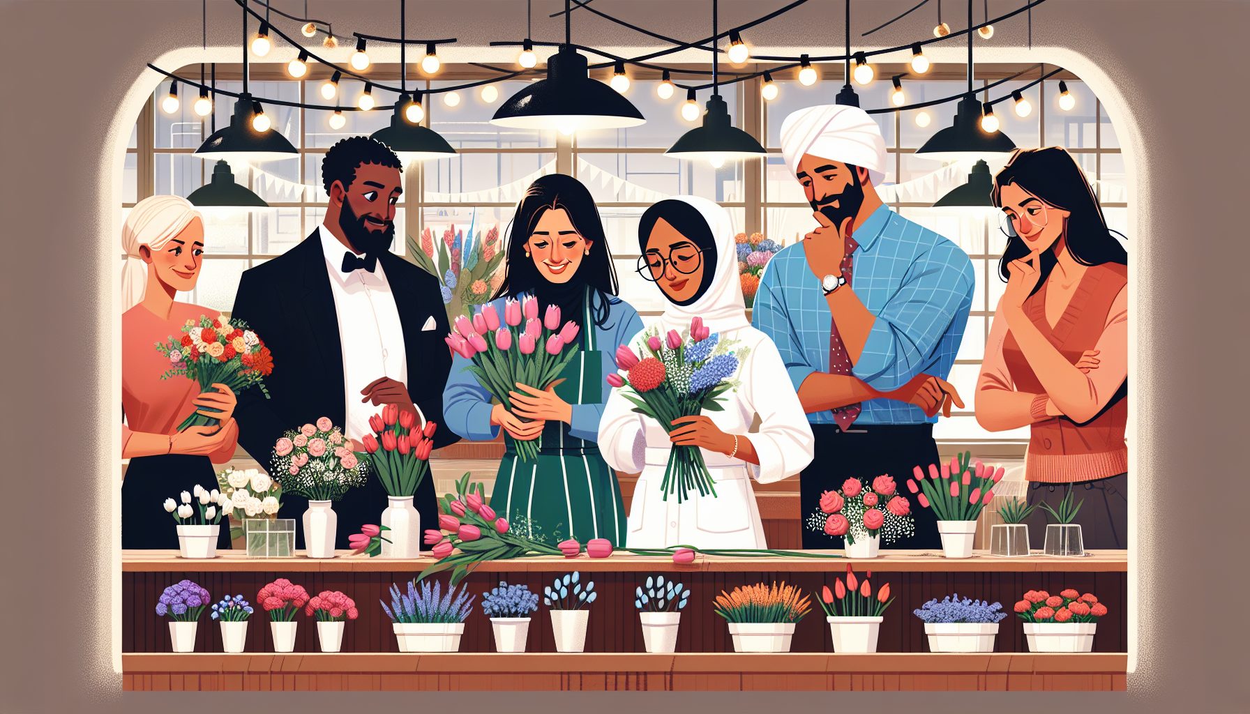 Подбор букета по профессии