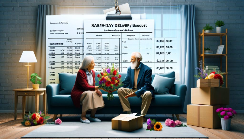 Сколько стоит букет к Дню бабушки и дедушки с курьером в тот же день: разбираем смету