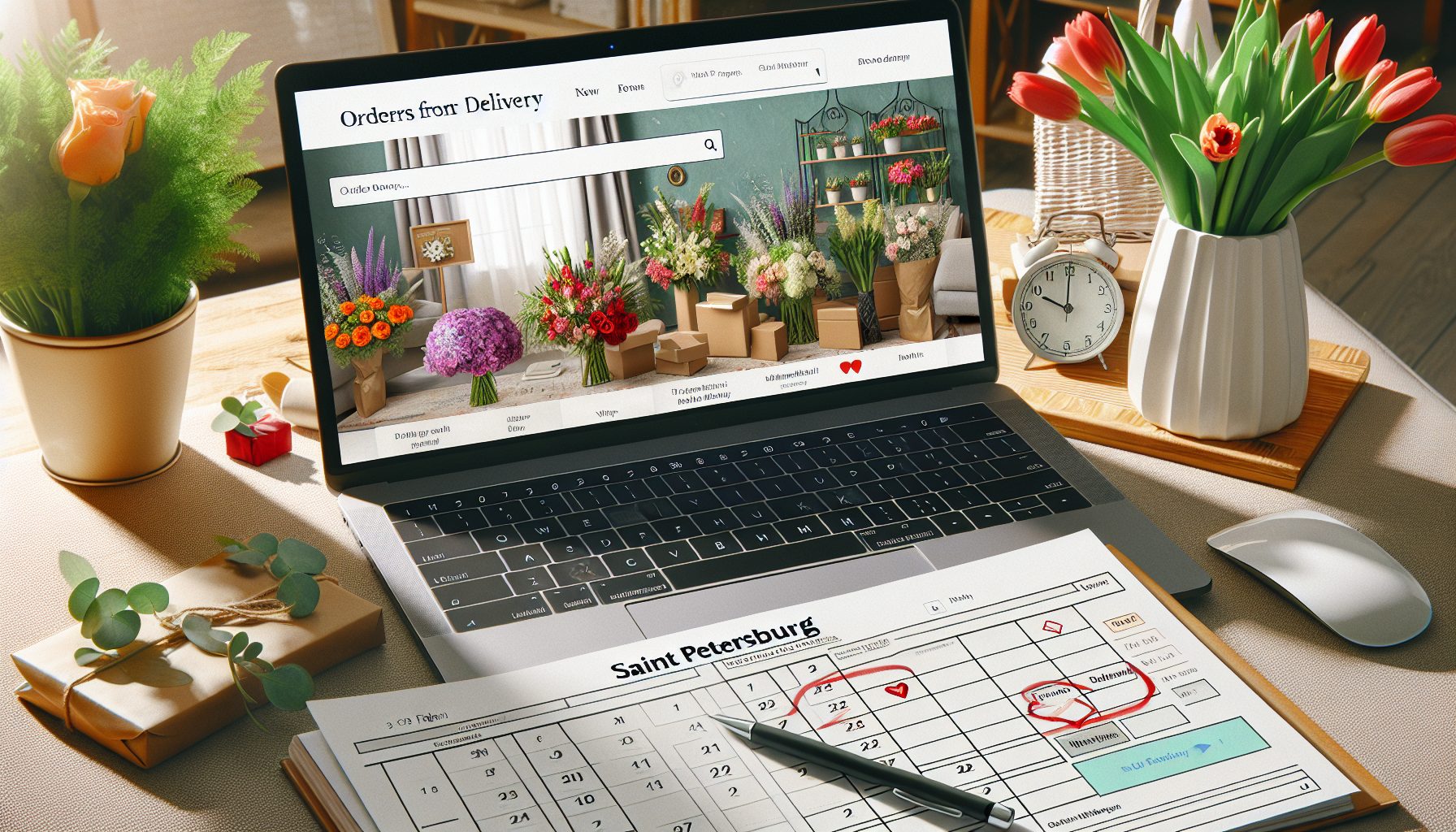 Как быстро заказать доставку цветов в Петербурге