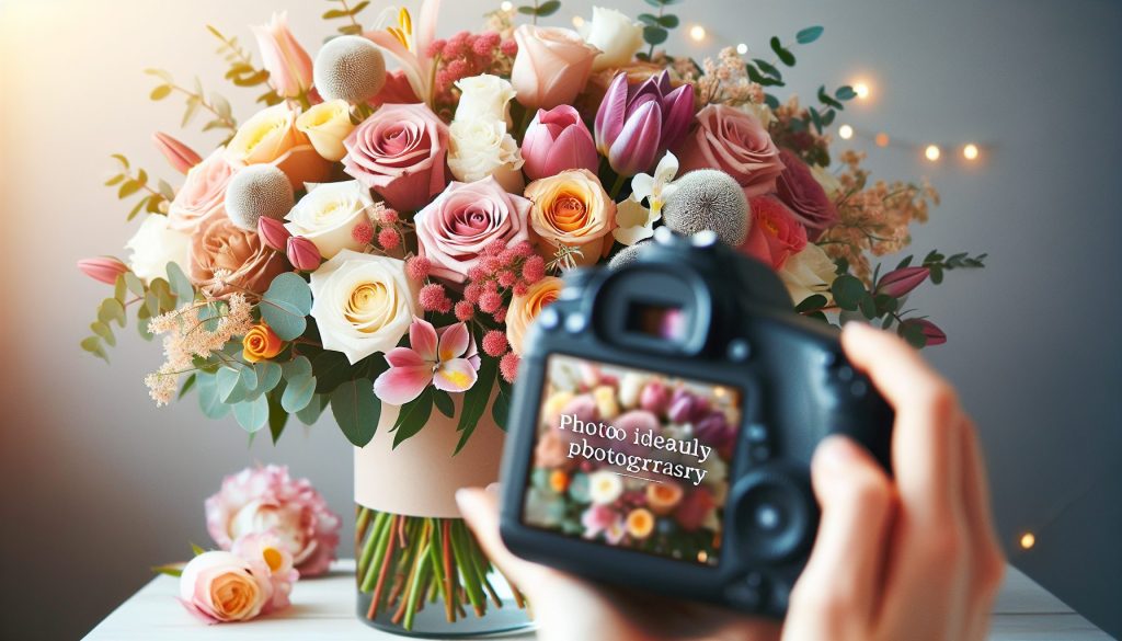 Фото-идеи: как красиво сфотографировать букет к Юбилею