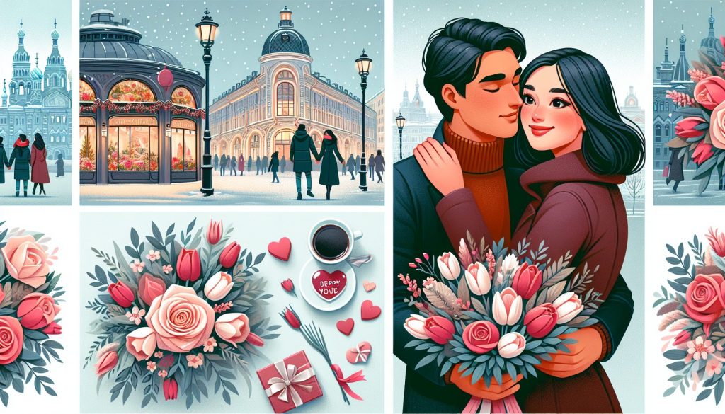 Где встречать Дню Святого Валентина в СПб и какие цветы взять