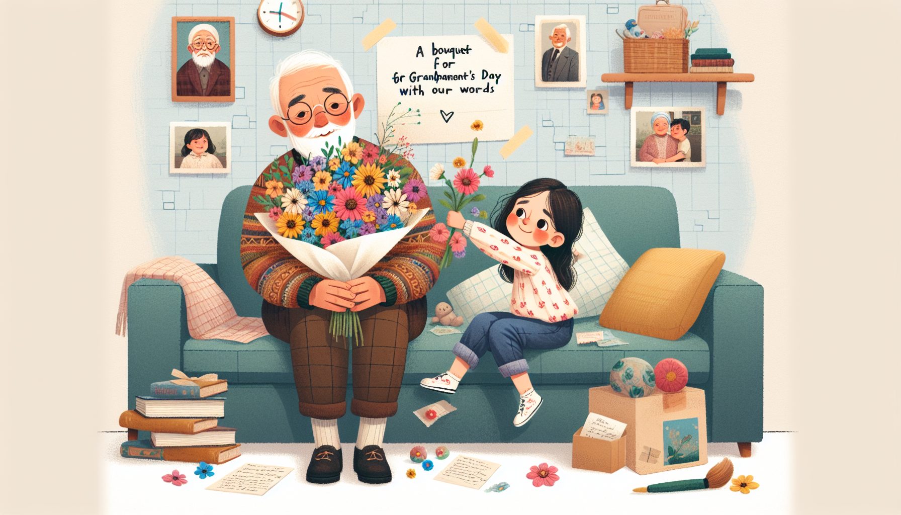 Почему «букет к Дню бабушки и дедушки своими словами» — это не просто подарок