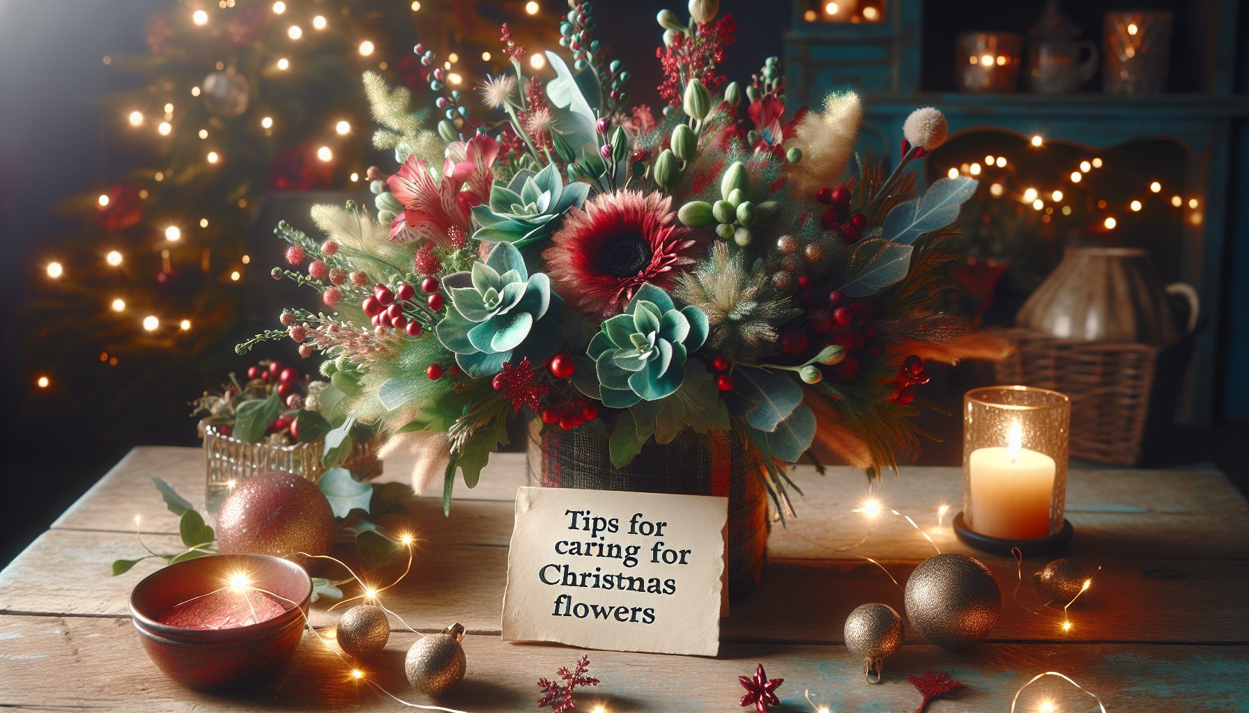 Советы по уходу за рождественскими цветами
