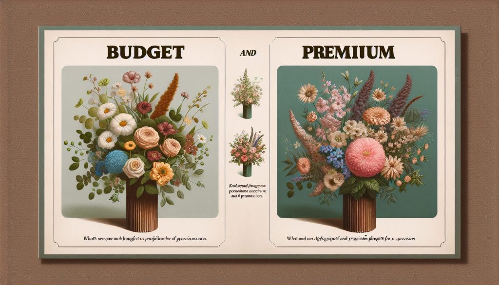 Бюджетные и премиальные букеты к 23 Февраля: сравнение