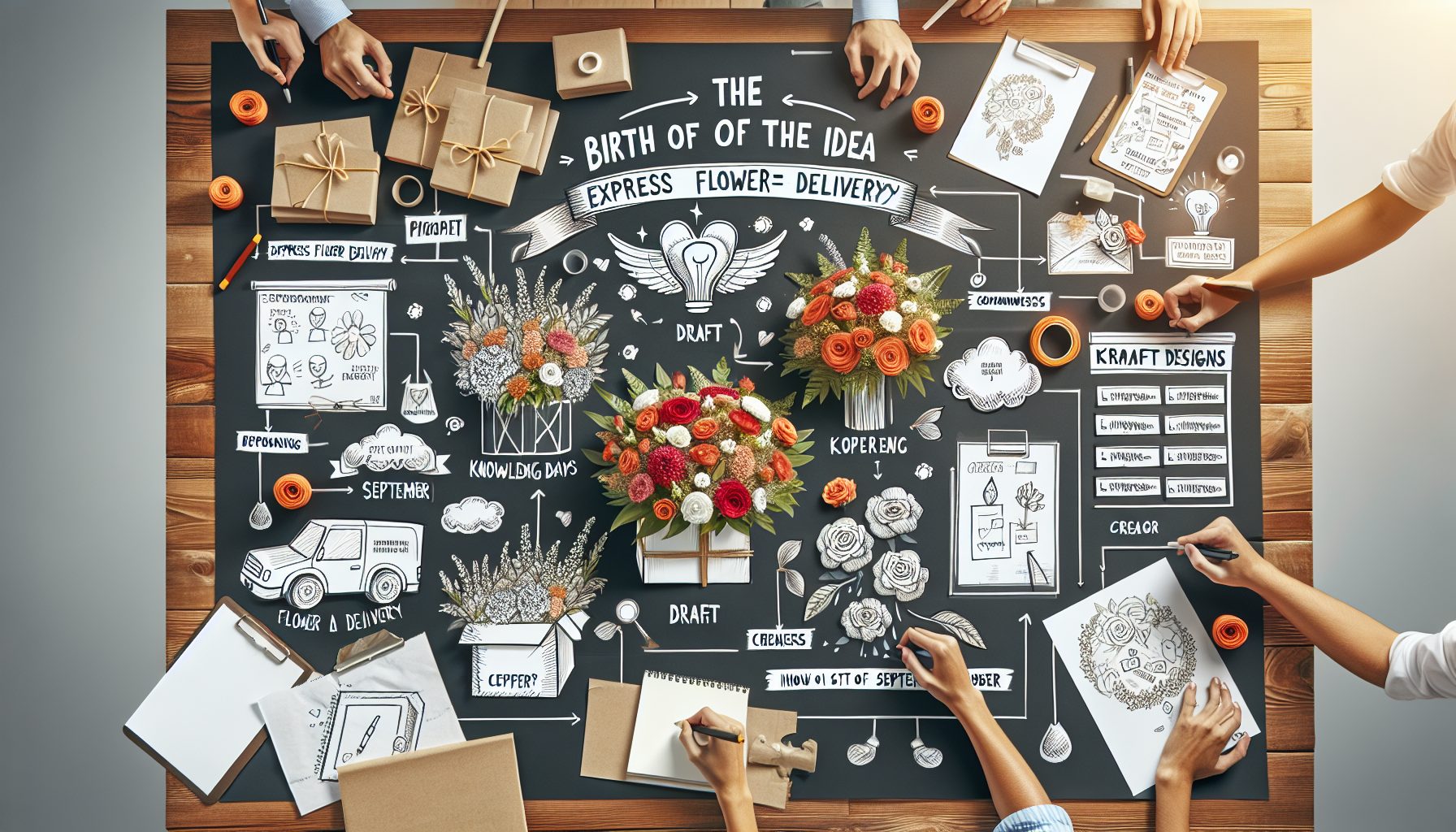 Как рождается идея экспресс-доставки букетов к 1 сентября