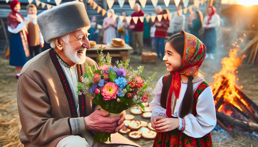 Какие цветы дарят для дедушки к Масленице: правила и традиции