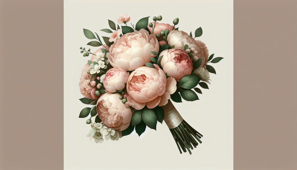 Стильные букеты из пионовидные розы к Свадьбе: примеры и тренды