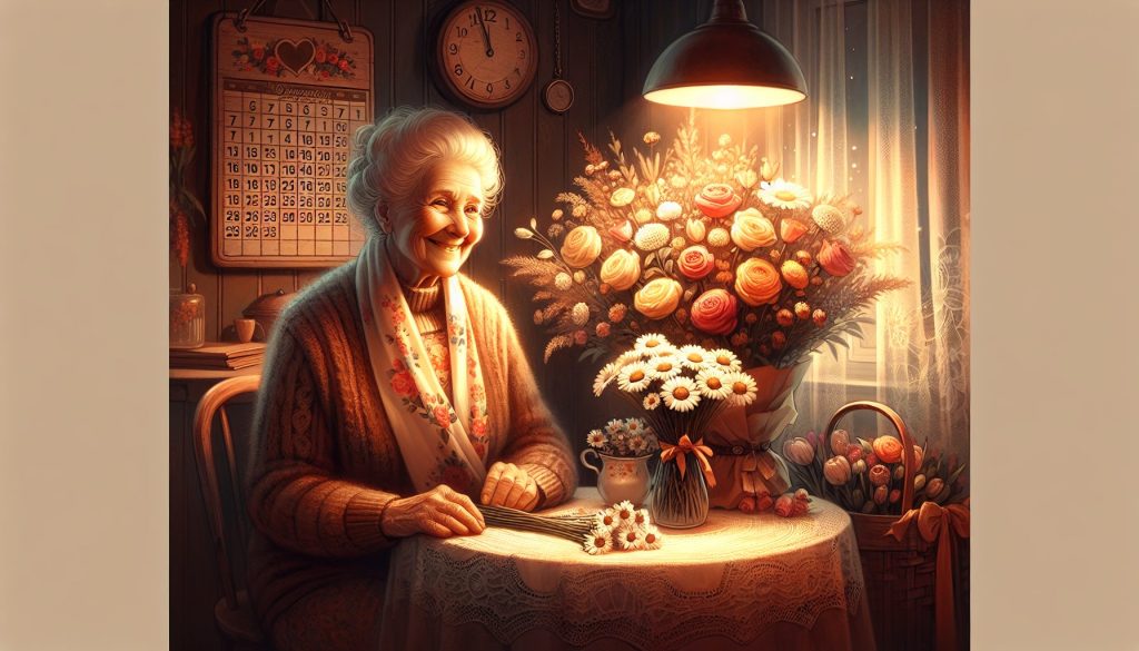Какие цветы дарят для бабушки к Годовщине: правила и традиции