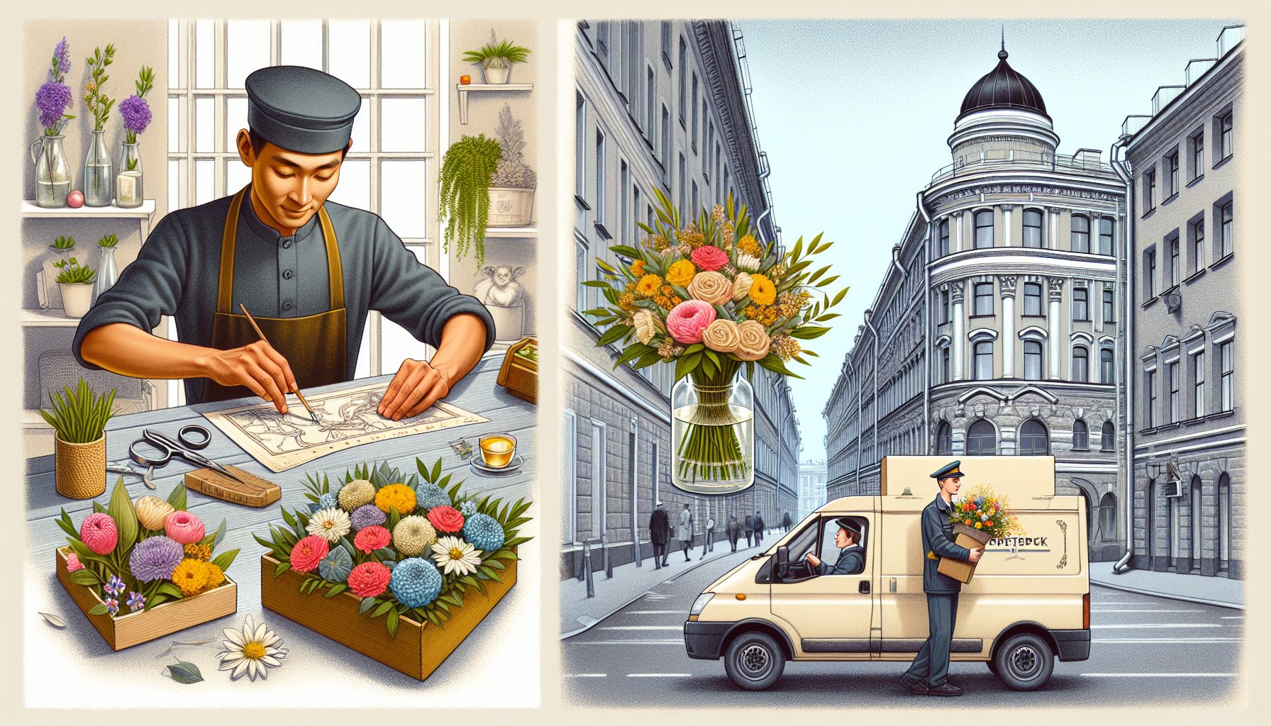 Секретные приёмы флористов: как букет доживает до адресата