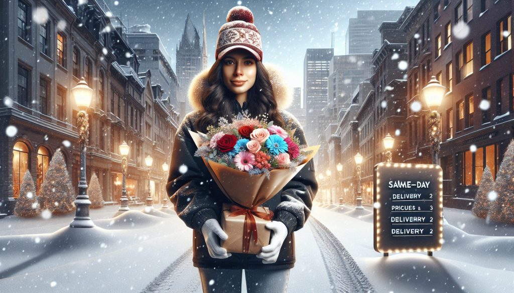 Букеты к Рождеству с курьером в тот же день: цены, доставка и советы