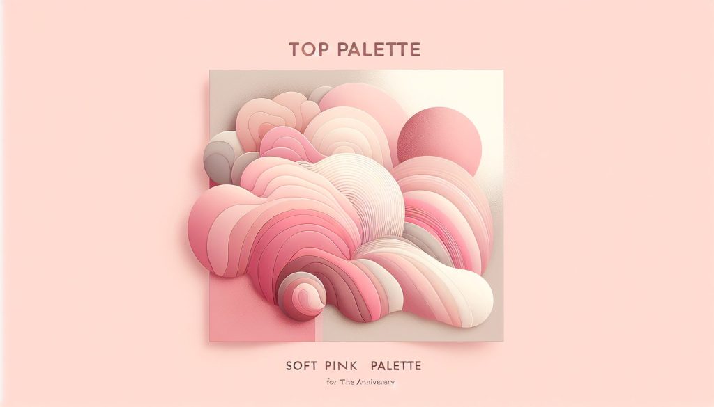 Топ палитр: нежно-розовая палитра для Годовщине