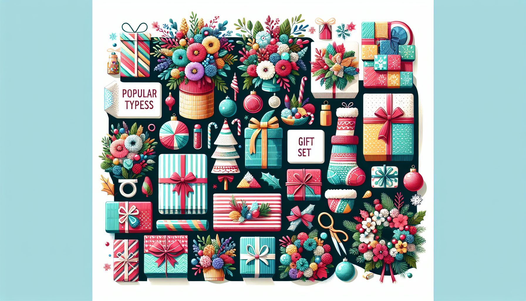 Популярные типы рождественских сетов