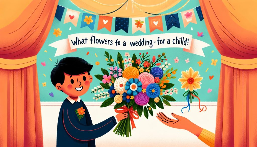 Какие цветы подарить к Свадьбе: для ребёнка — идеи и примеры