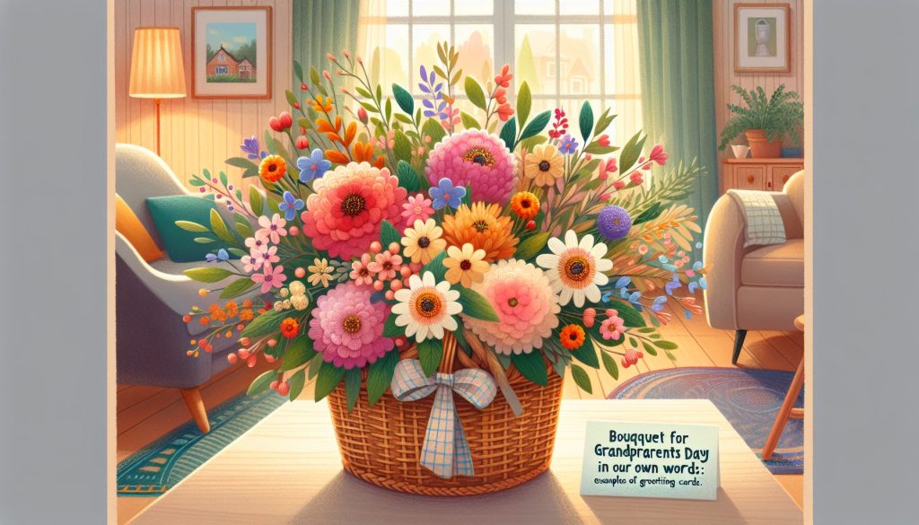 Букет к Дню бабушки и дедушки своими словами: примеры открыток