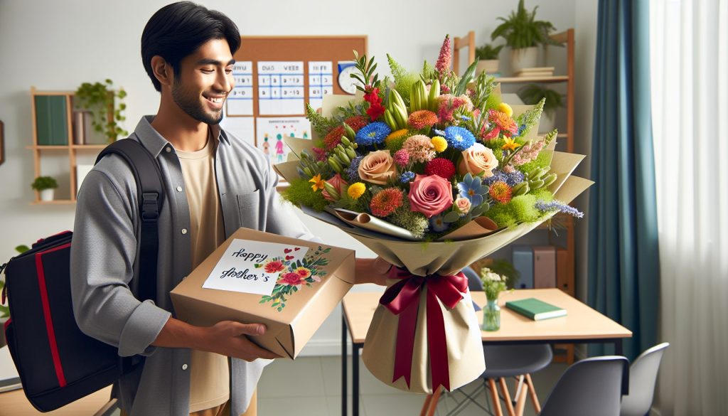 Доставка цветов к Дню учителя с открыткой и ленточкой: как оформить быстро