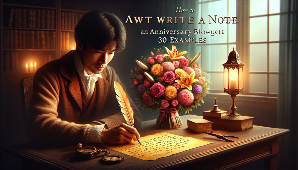 Как написать записку к букету к Годовщине: 30 примеров