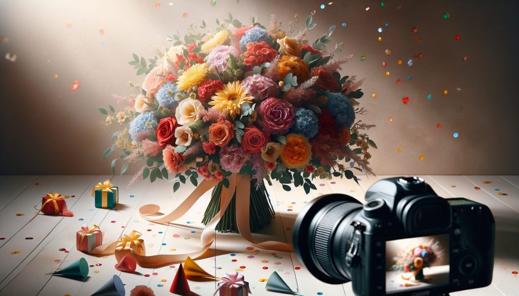 Фото-идеи: как красиво сфотографировать букет к Дню рождения