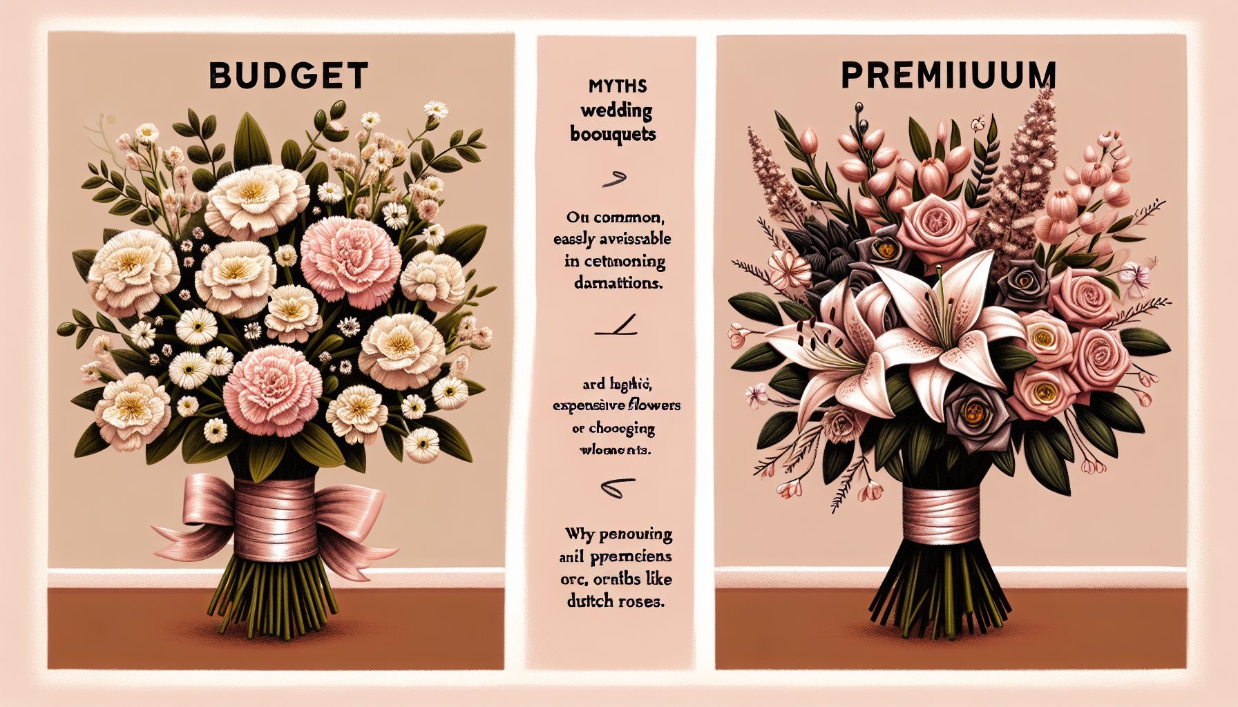 Мифы и ошибки при выборе свадебных букетов