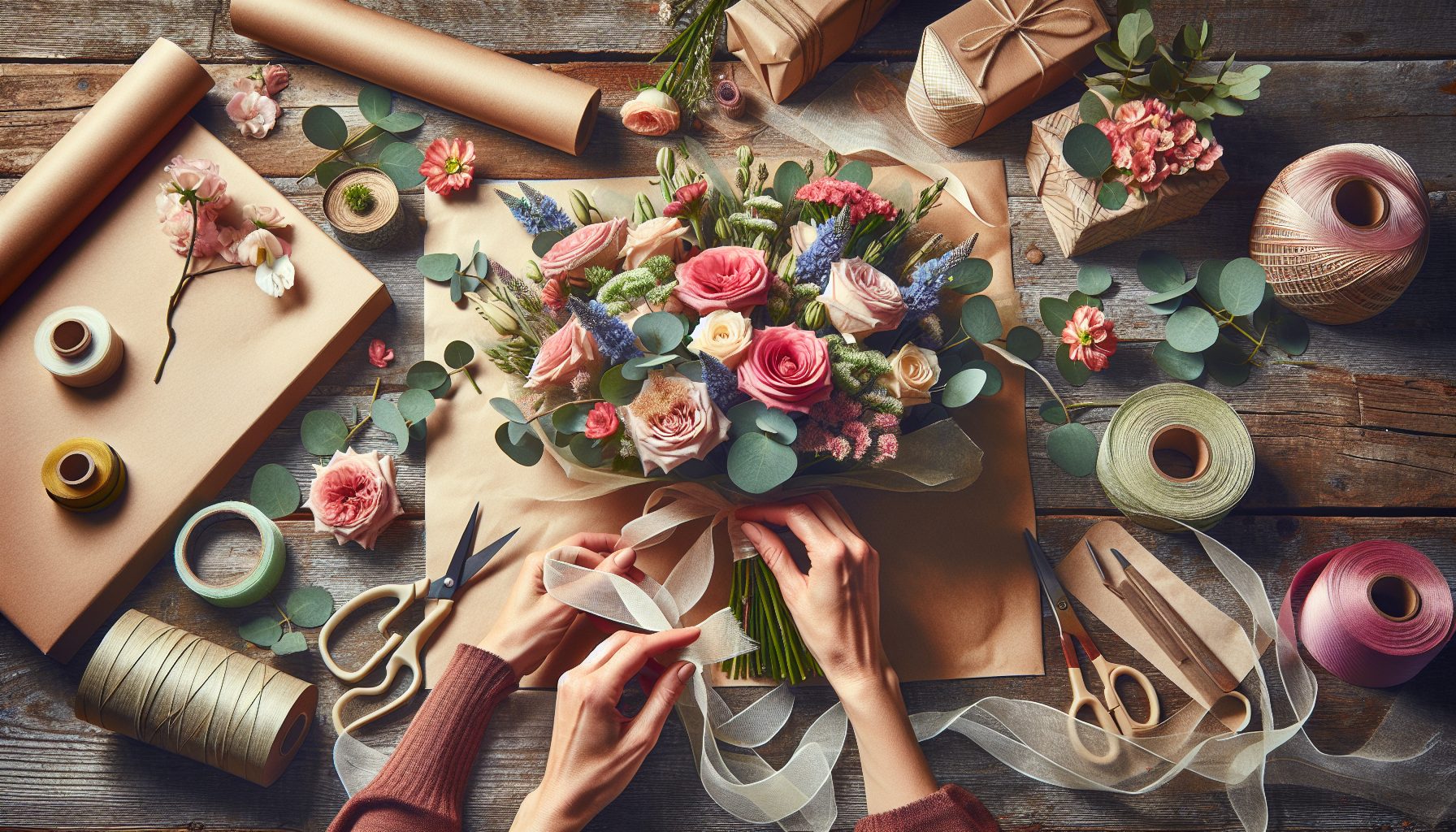 Как упаковать букет с душой