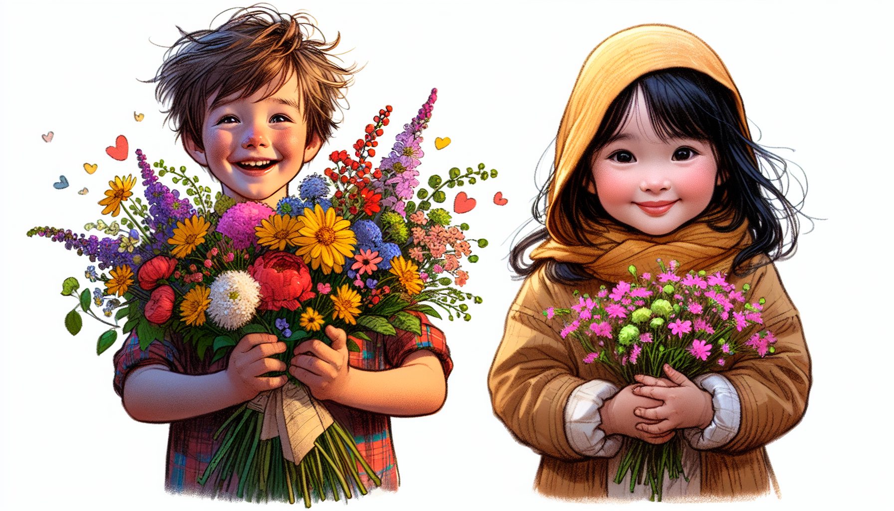 Зачем нужен букет от лица ребёнка