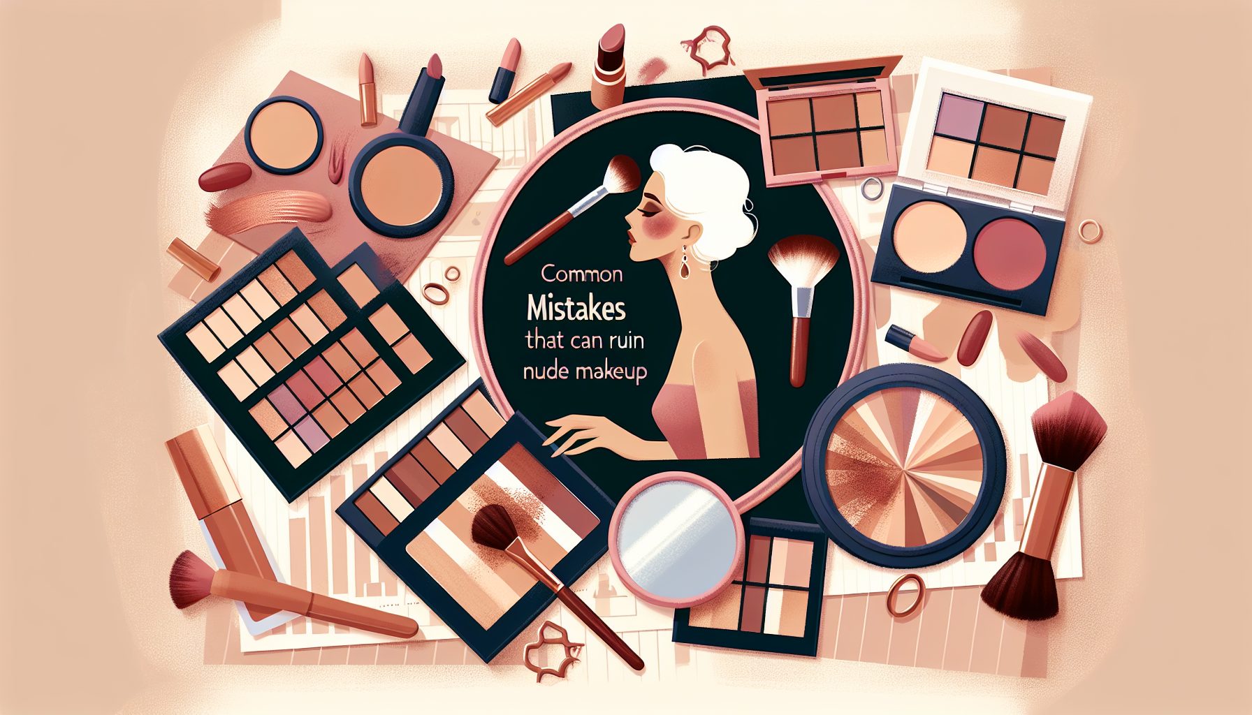 Ошибки, которые портят нюдовый макияж