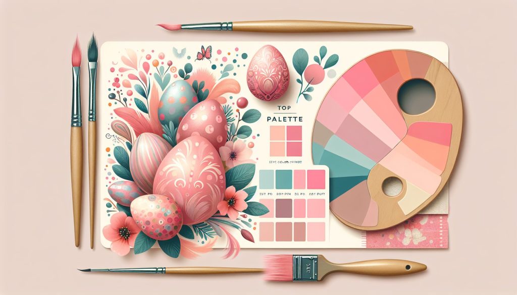 Топ палитр: нежно-розовая палитра для Пасхе