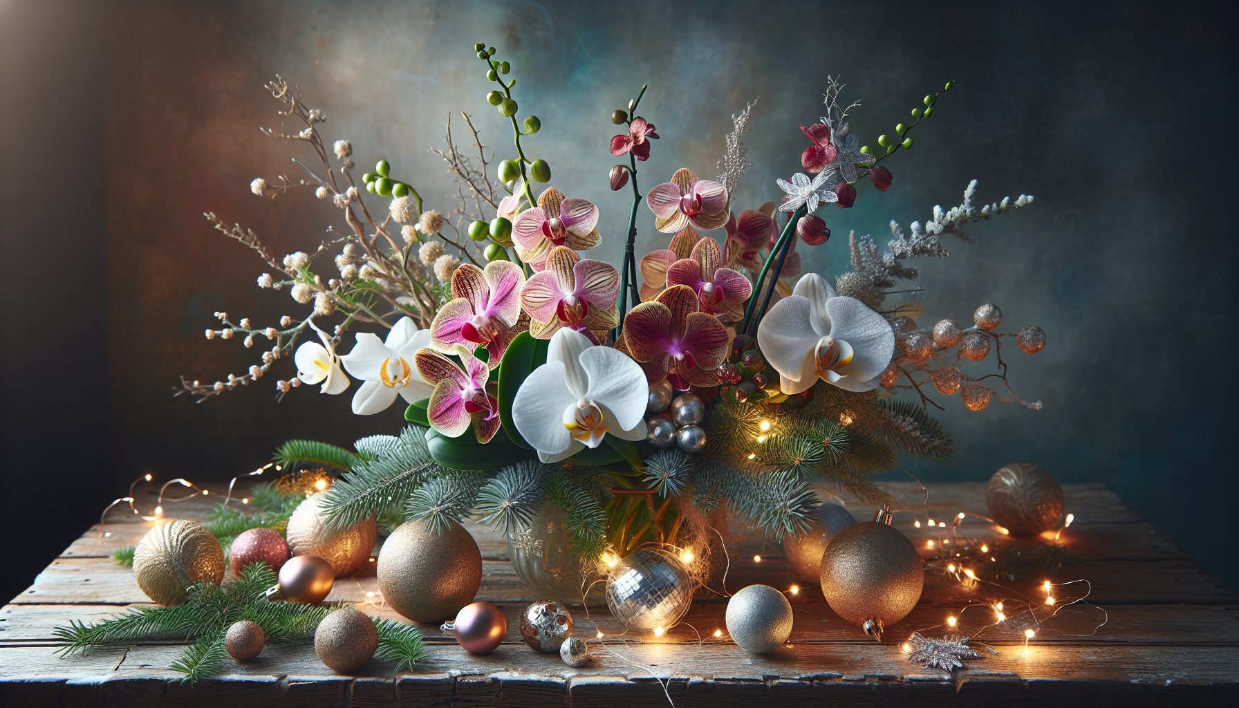 Сочетания с новогодним декором