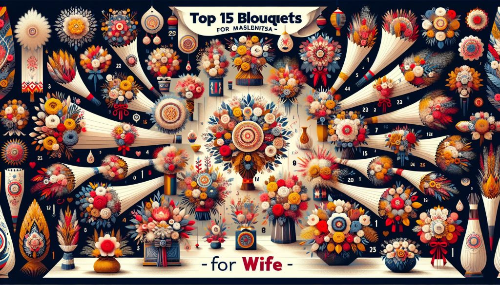 ТОП-15 букетов к Масленице: для жены