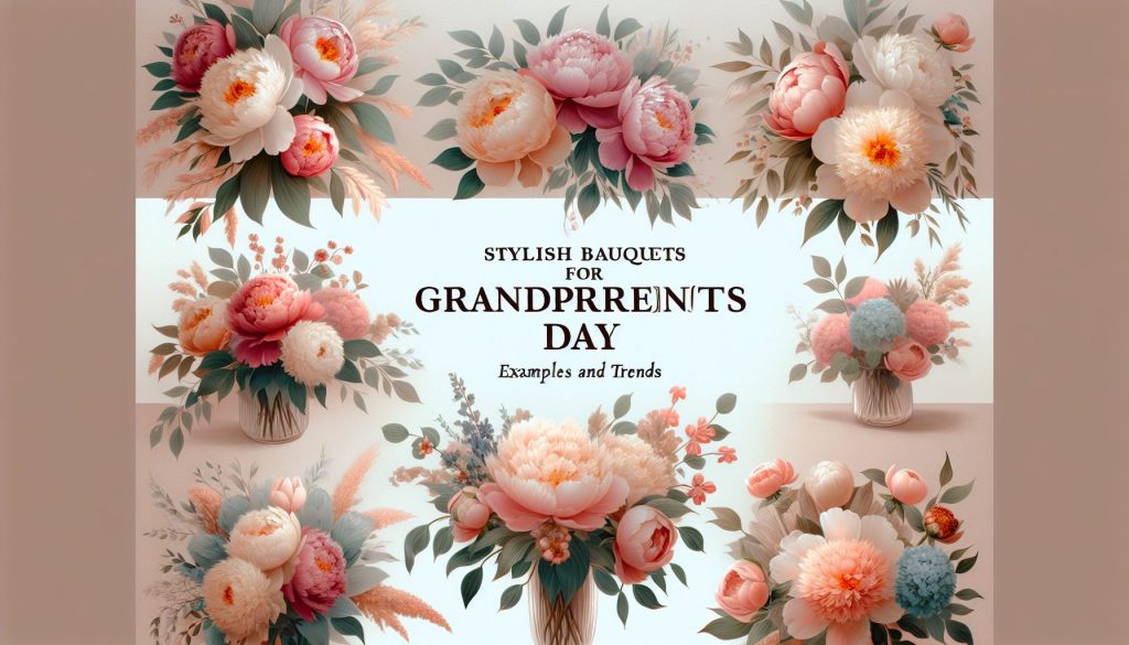 Стильные букеты из пионы к Дню бабушки и дедушки: примеры и тренды