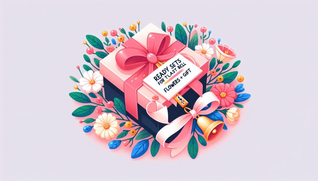 Готовые наборы к Последнему звонку: цветы + подарок