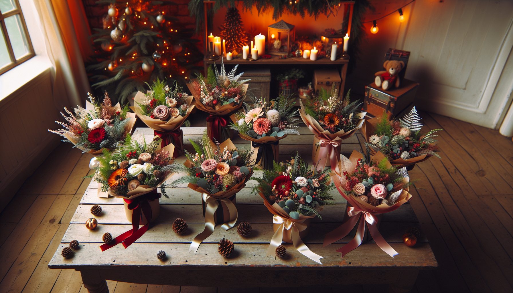 ТОП-10 букетов для мамы к Рождеству