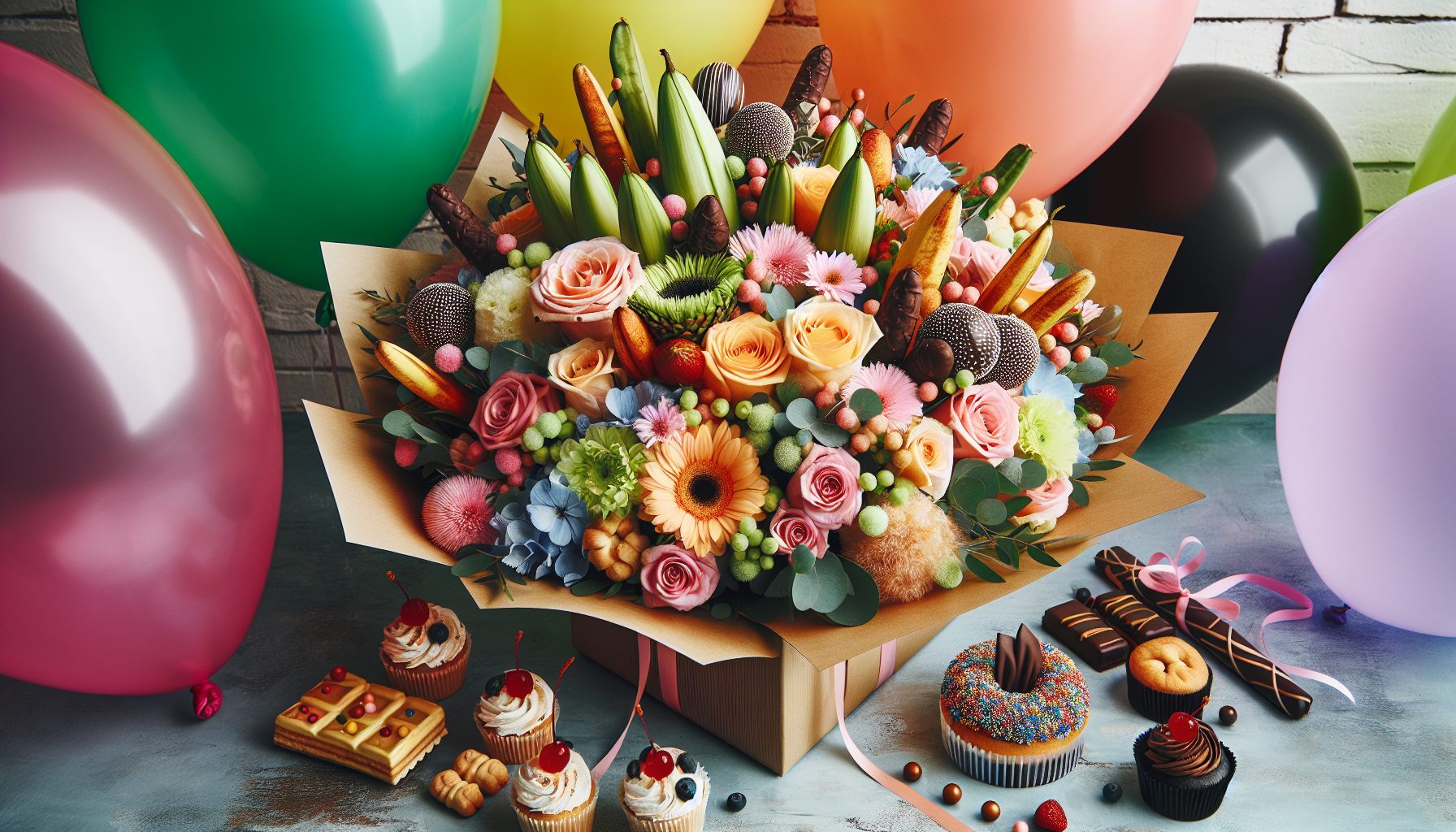 Букеты с шарами: лёгкость, которая всегда в тренде