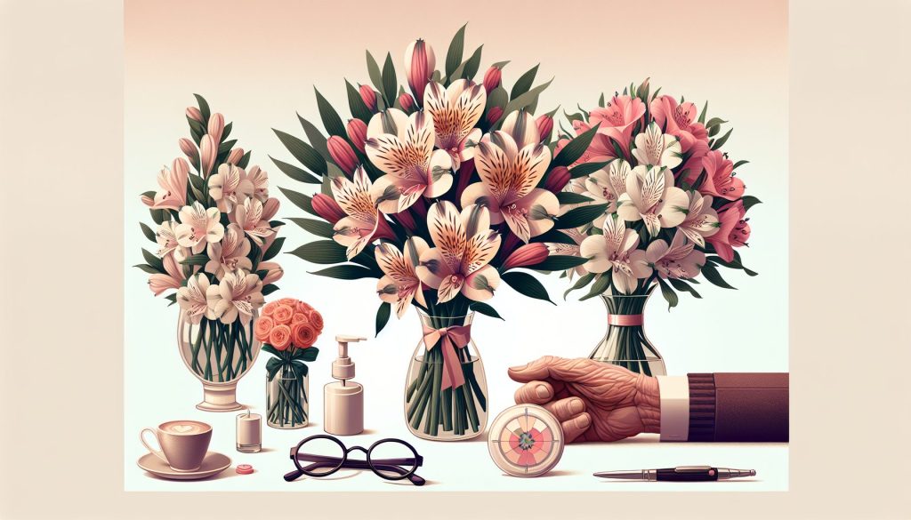 Стильные букеты из альстромерии к Дню бабушки и дедушки: примеры и тренды