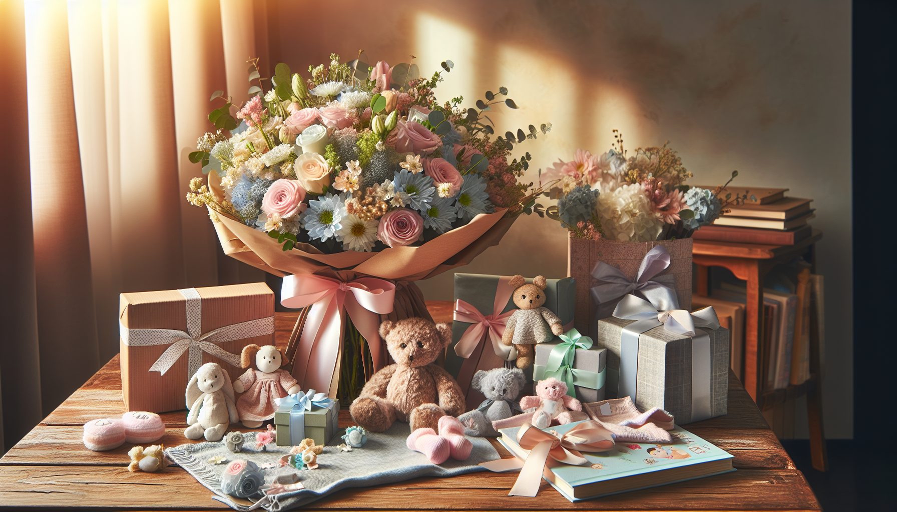 Как цветы сочетаются с другими подарками