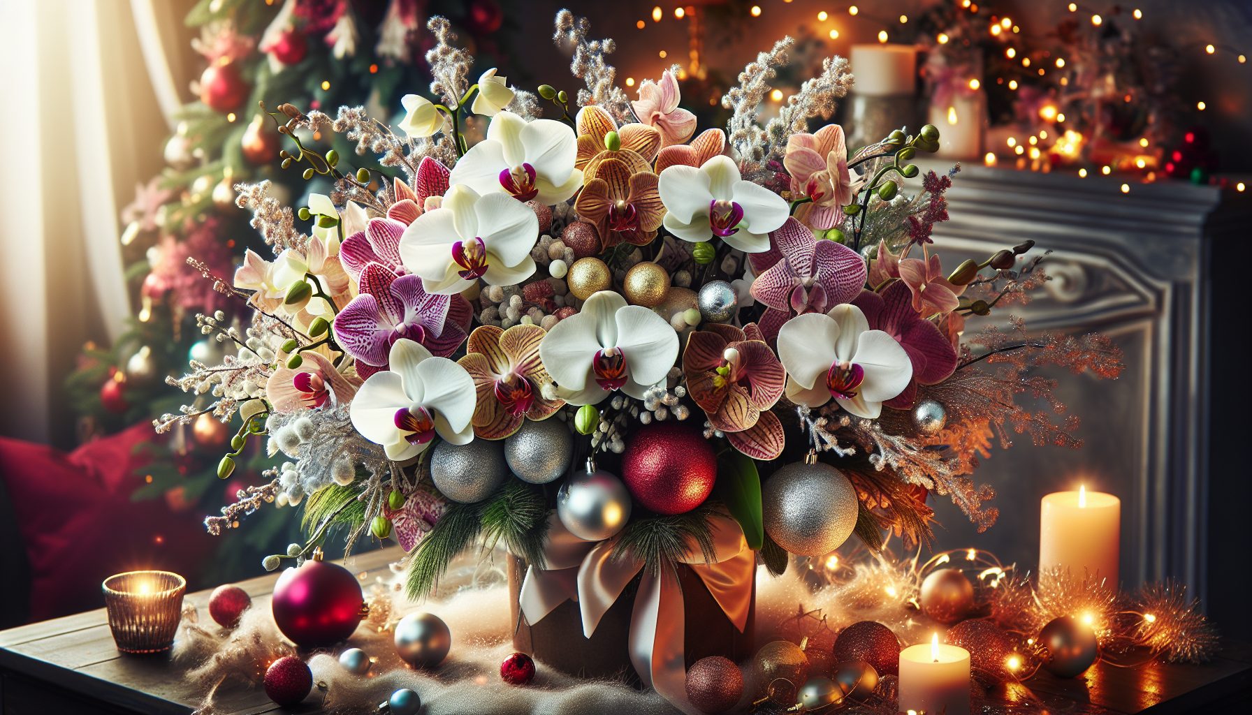 Почему орхидеи подходят для новогодних букетов