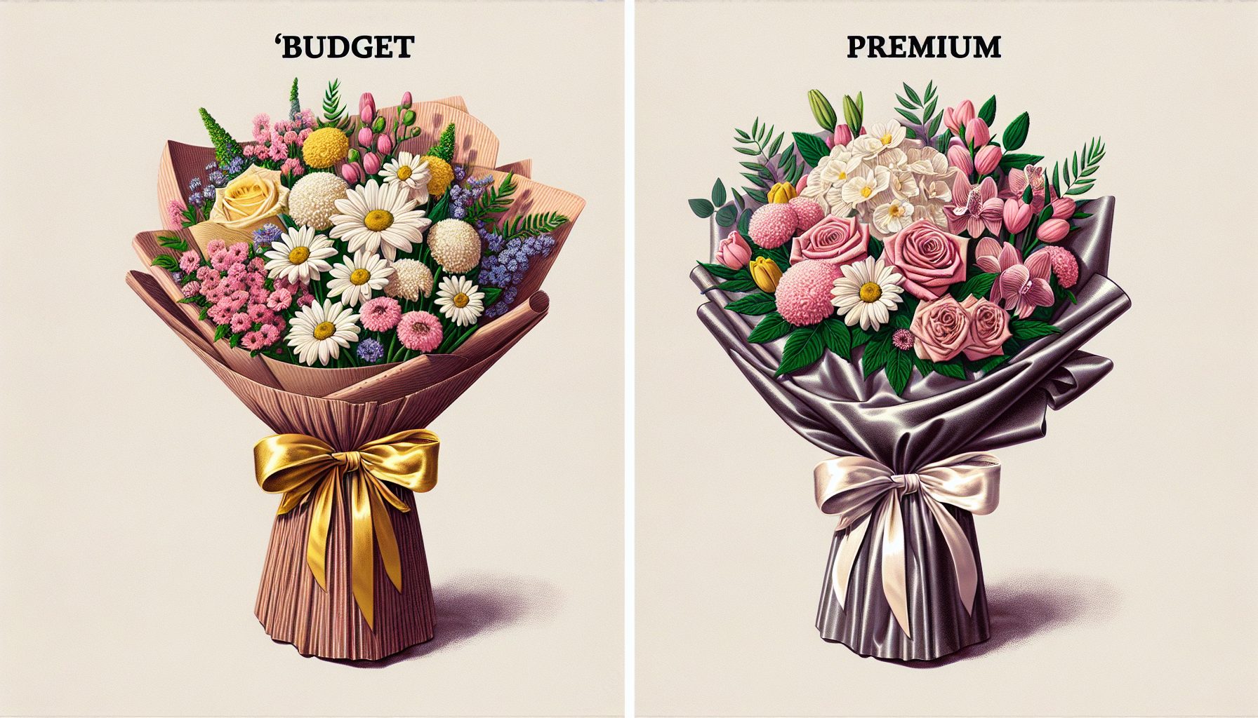 Что определяет «бюджетность» и «премиальность» букета