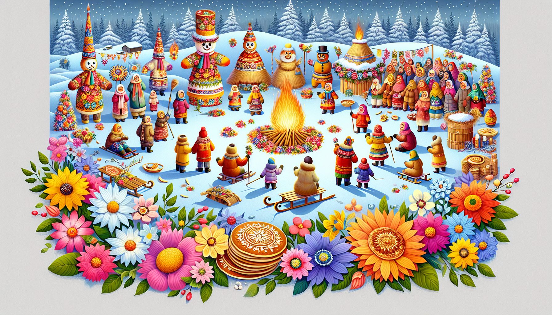 Почему цветы уместны на Масленицу