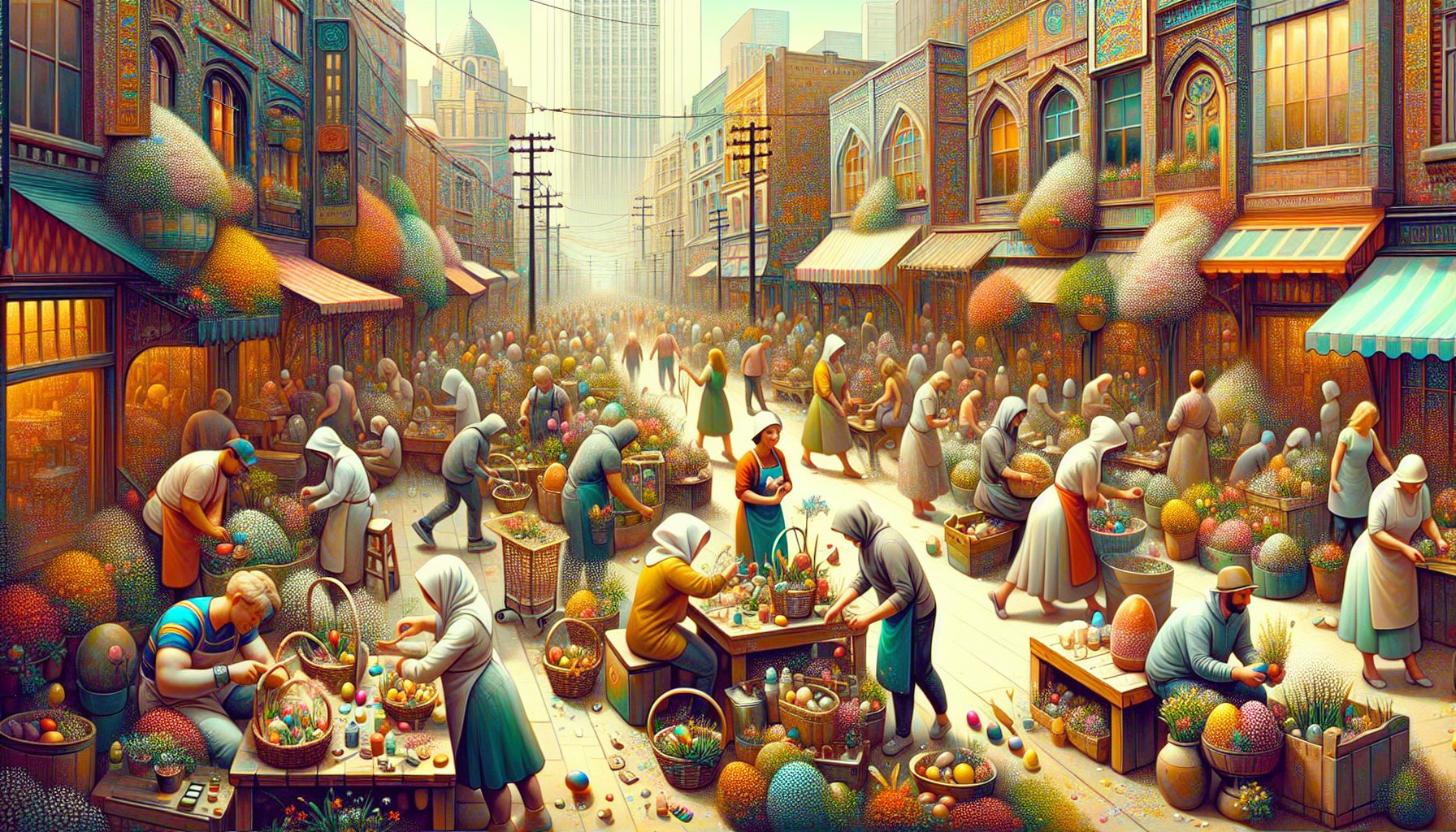 Весенняя суета перед Пасхой