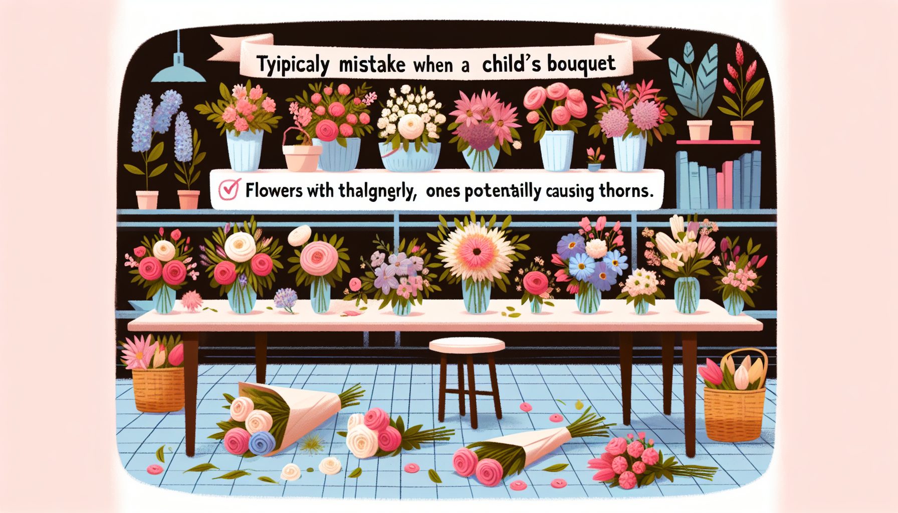 Типичные ошибки при выборе детского букета