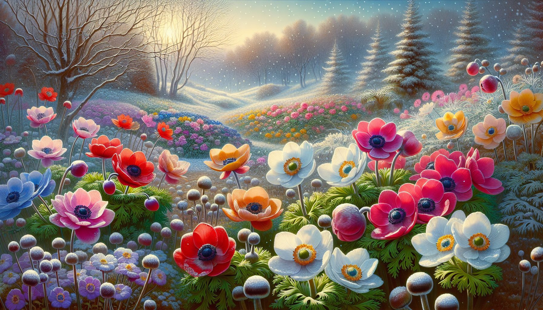 Где и когда анемоны «просыпаются»