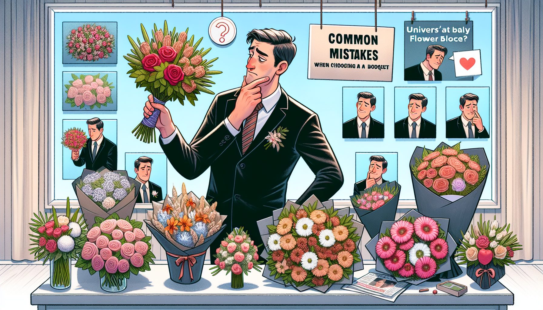 Типичные ошибки при выборе мужского букета