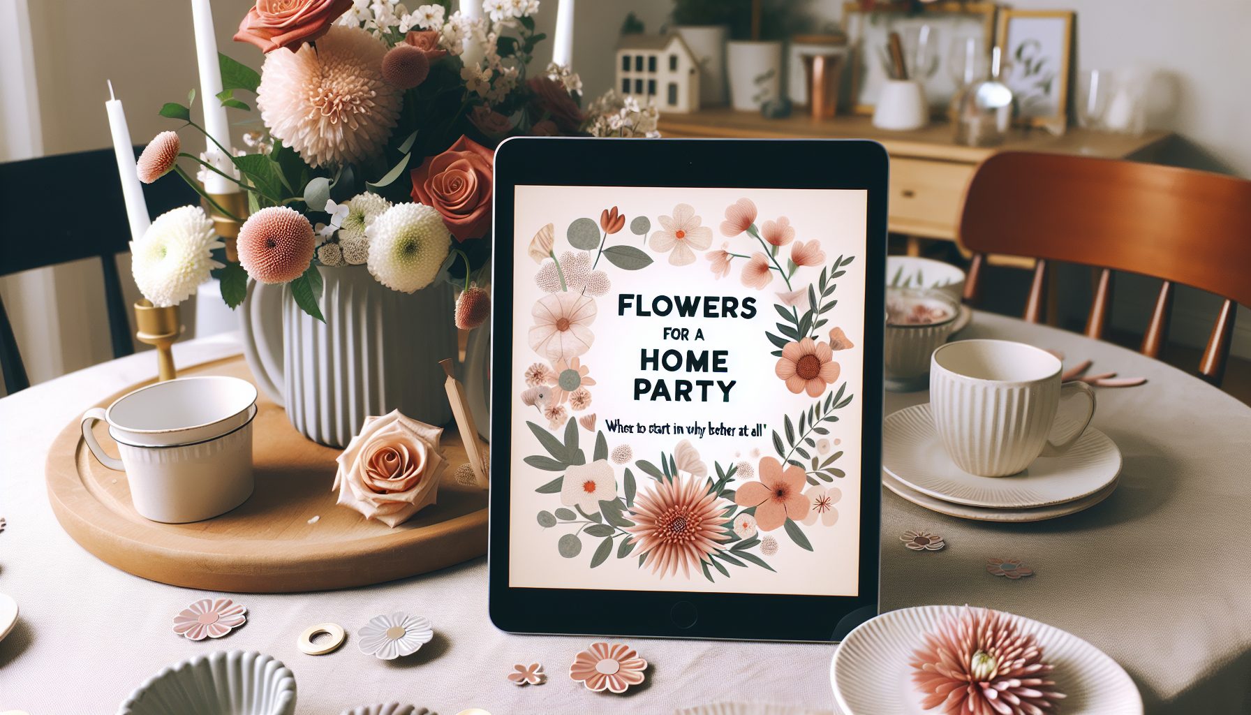 Цветы для домашней вечеринки: с чего начать и зачем вообще заморачиваться