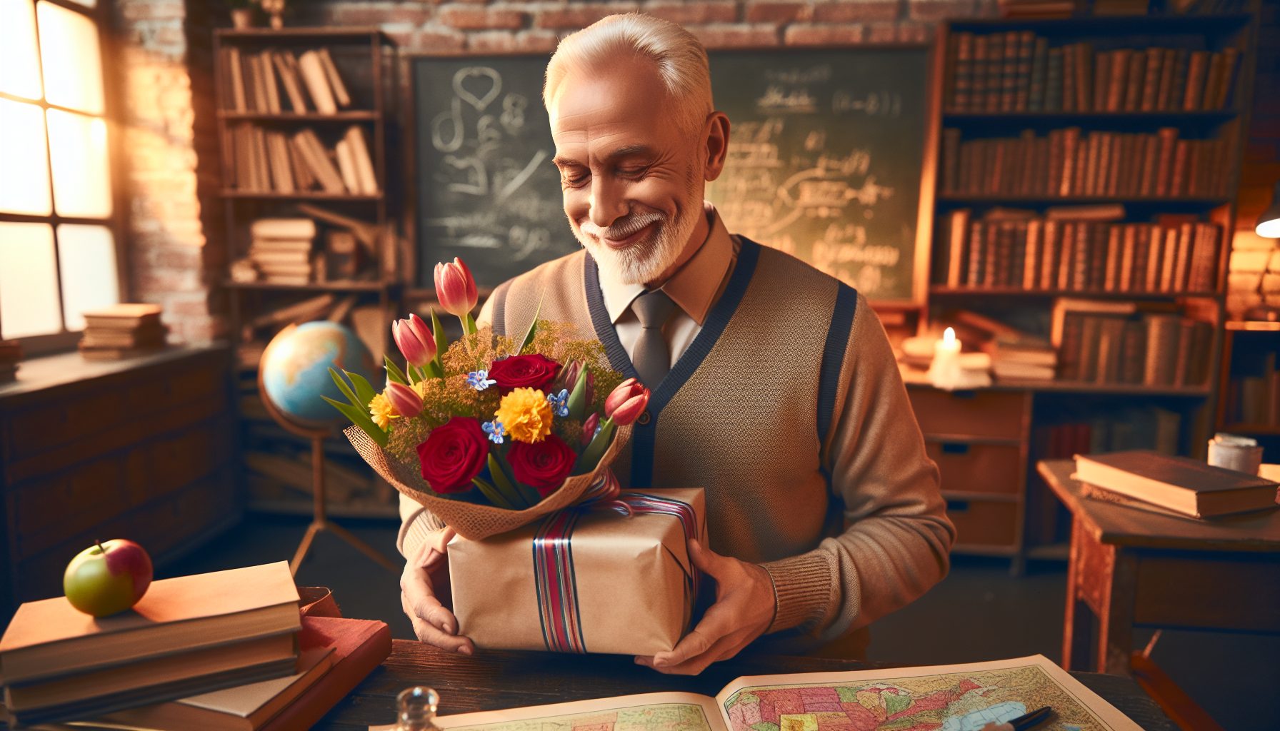 Почему дедушке-учителю важно дарить цветы