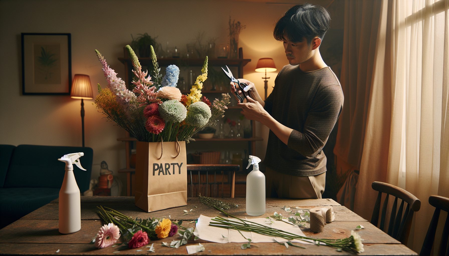 Как продлить жизнь цветов после вечеринки