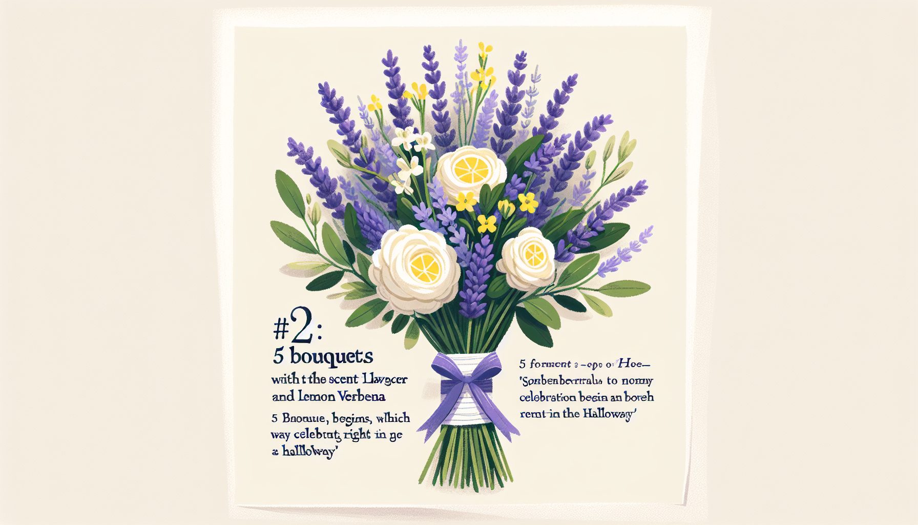 Букет №2: запах дома — лаванда и лимонник