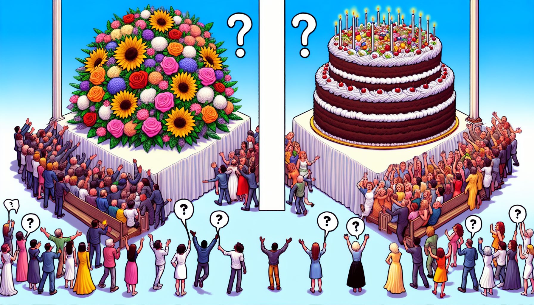 Почему вопрос «Цветы или торт?» до сих пор вызывает споры